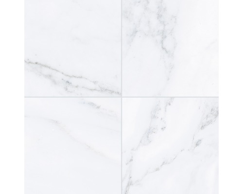 Dlažba imitácia mramoru Velvet blanco 33,15 x 33,15 cm Štvorcové biele podlahové dlaždice so vzhľadom mramoru