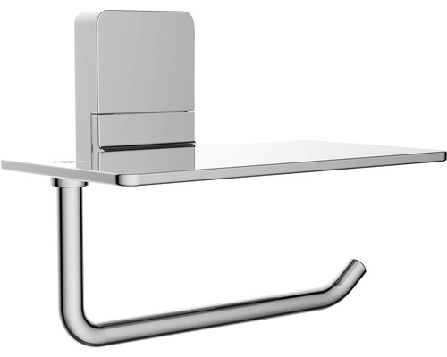 Držiak toaletného papiera s poličkou