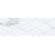 Dlažba imitácia mramoru Velvet Brick geo blanco 11 x 33,15 cm