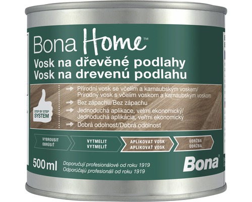 Bona Home Vosk na drevené podlahy 500ml-0