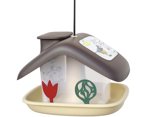 Závesný vtáčia búdka s kŕmidlom