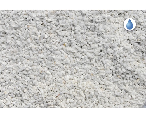 Biely okrasný štrk