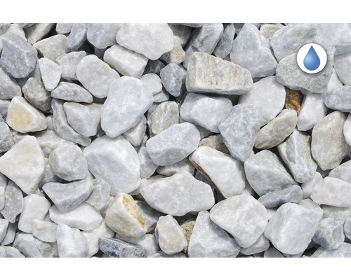 Biely carrarský mramorový štrk