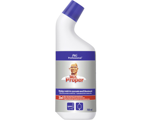 Čistiaci prostriedok na WC MR. PROPER 750 ml, 717210 Mr. Proper Professional čistiaci prostriedok na toalety, 750 ml fľaša