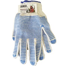 Záhradné rukavice Glori textilné univerzálne s PVC terčíkmi-thumb-1