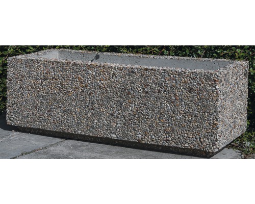 Obdĺžnikový kvetináč z kameňa