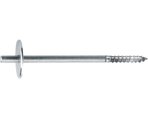 Závitová skrutka V2A s podložkou 8 závitov Ø 38 mm