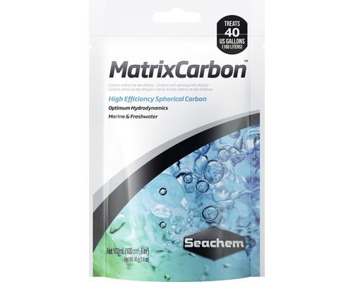 Prípravok na úpravu vody Seachem MatrixCarbon 100 ml Seachem MatrixCarbon pre morskú a sladkú vodu, ošetrí 160 litrov