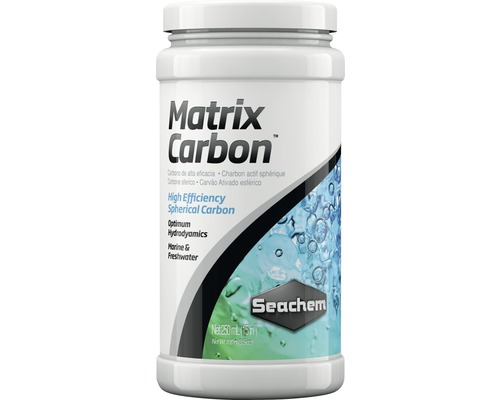 Prípravok na úpravu vody Seachem MatrixCarbon 250 ml Matrix Carbon Spherical Carbon pre morskú a sladkú vodu
