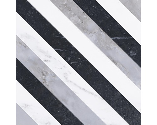 Dlažba imitácia mramoru Velvet Taco geo diamond 16,5 x 16,5 cm Vzor diagonálnych pruhov, podlahová dlaždica