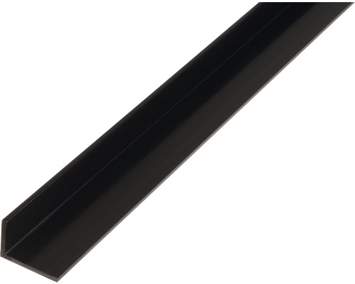 L profil PVC čierny 20x10x1,5 mm 1 m