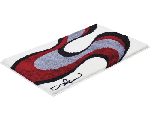 Obdĺžnikový kúpeľňový koberec s abstraktným vzorom