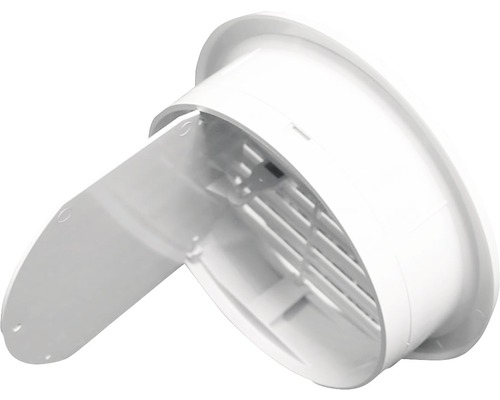 Detailný záber bieleho tanierového ventilu