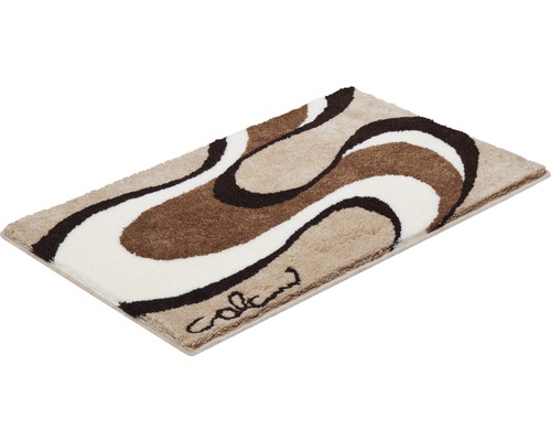 Obdĺžniková kúpeľňová predložka so zvlneným vzorom