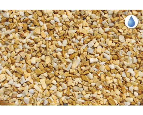 Detailný záber okrasného štrku do záhrady