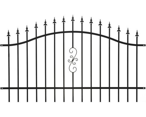 Kovový plot Polbram Emily 200x120 cm čierny