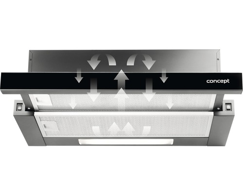 Digestor so šípkami prúdenia vzduchu