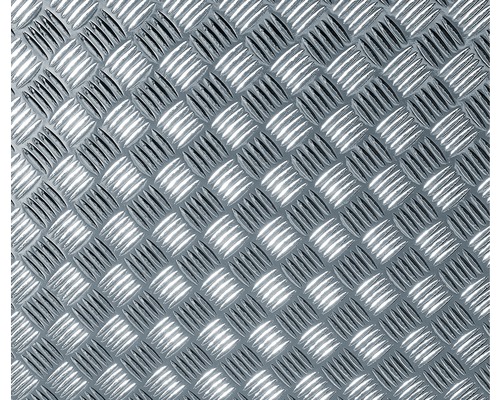 Hliníkový slzičkový plech s diagonálnym rebrovaním