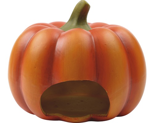 Keramický domček v tvare tekvice pre malé zvieratá