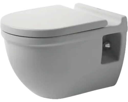 Závesné WC DURAVIT Starck 3 hlboké splachovanie so splachovacím kruhom vyvýšené biele bez WC sedátka 2215090000 Závesné WC z keramiky so sedadlom