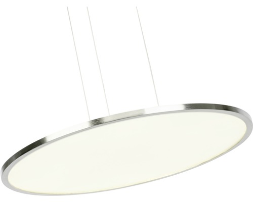 Oválne LED závesné svietidlo s kovovým rámom