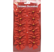 Desať trblietavých mašlí na vianočné ozdoby