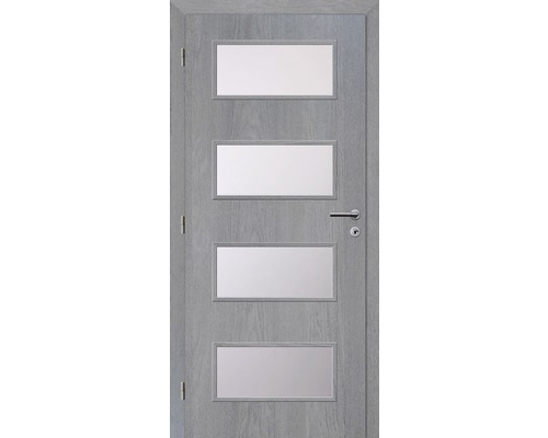 Interiérové dvere Solodoor Zenit 28 presklené, 80 Ľ, fólia earl grey