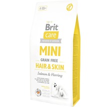 Granule pre psov Brit Care Mini Grain Free Hair & Skin 7 kg