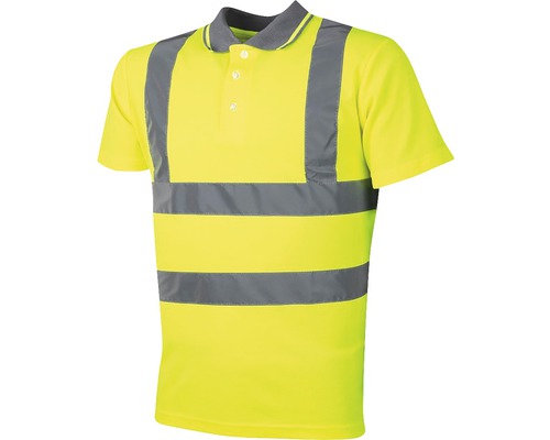 Polo tričko s reflexnými pruhmi pre zvýšenú viditeľnosť
