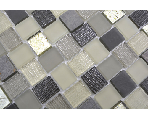 Mozaiková dlaždica so štvorcovými kameňmi