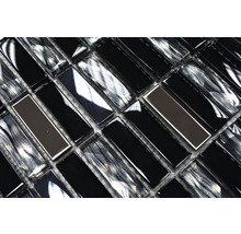 Sklenená mozaika s kovom XCM SM 38 30,0x30,0 cm čierna mix-thumb-3