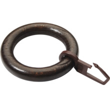 Krúžok na záclony s klipom na upevnenie záclon