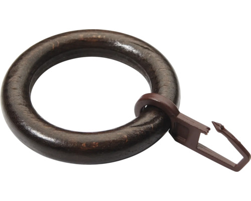 Krúžok na záclony s klipom na upevnenie záclon