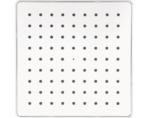 Štvorcová sprchová hlavica s niekoľkými tryskami