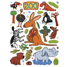 Ilustrácia zvierat zo zoologickej záhrady