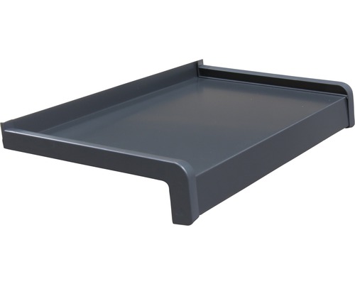 Parapet vonkajší hliníkový 225 x 600 mm, antracit, vr. príslušenstva Parapet vonkajší hliníkový 225 x 600 mm, antracit, vr. príslušenstva