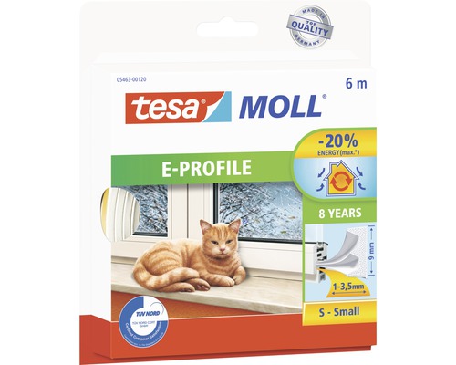 Tesniene na okná guma-E profil biele 6 m Tesniene na okná guma-E profil biele 6 m