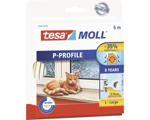 Tesniene na okná guma-P profil biele 6 m Tesniene na okná guma-P profil biele 6 m
