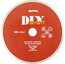 Diamantový kotúč s priemerom 180 x 22,2 milimetrov na suché alebo mokré rezanie
