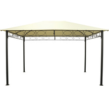 Pavilón s kovovou strechou a ozdobami