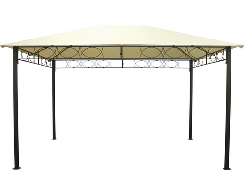 Pavilón s kovovou strechou a ozdobami