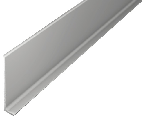 ALU soklová lišta strieborný bez dierovania 60x2700 mm Uholníkový profil z kovu