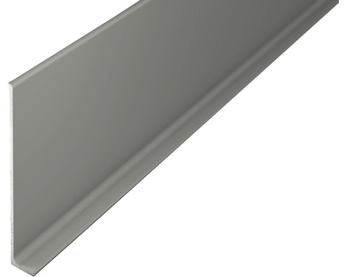 ALU soklová lišta titán bez dierovania 80x2700 mm. Sivý U-profil z plastu
