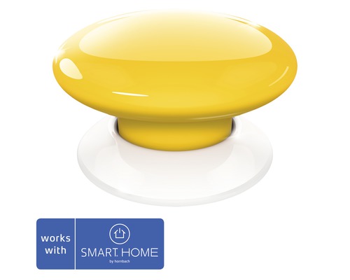 Smart bezdrôtové tlačidlo Fibaro žlto/biele - kompatibilné so SMART HOME by hornbach