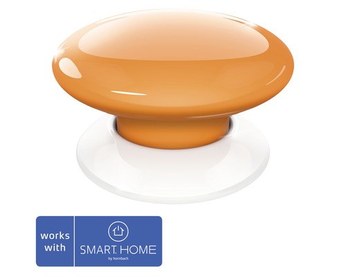 Smart bezdrôtové tlačidlo Fibaro oranžovo/biele - kompatibilné so SMART HOME by hornbach