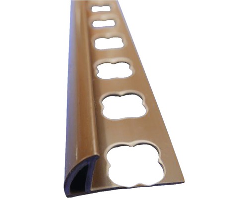 Lišta PVC vonkajší roh 10x2500 mm stredne hnedá