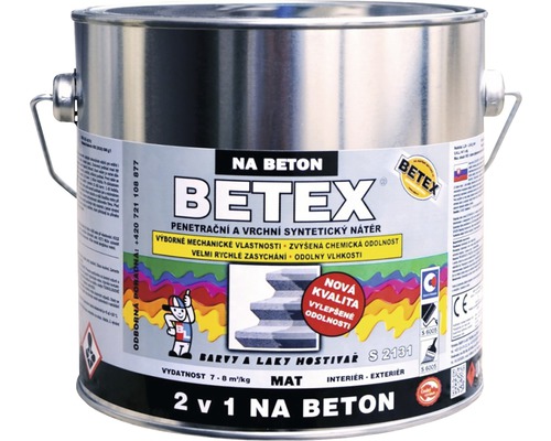 Betex 2V1 S2131 na beton 2kg šedý
