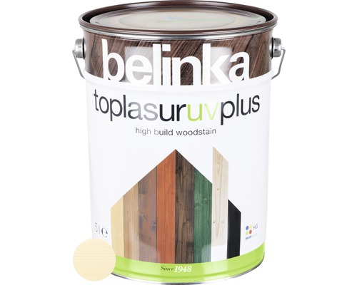 Silnovrstvá lazúra Belinka Toplasur bezfarebná 5 l Belinka Toplasur UV Plus lazúra na drevo v balení