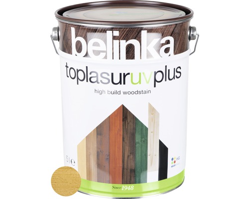 Silnovrstvá lazúra Belinka Toplasur buk 5 l Belinka Toplasur UV Plus lazúra na drevo v 5-litrovom vedre