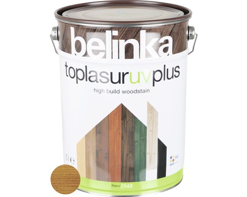 Silnovrstvá lazúra Belinka Toplasur teak 5 l Belinka Toplasur UV Plus lazúra na drevo v balení
